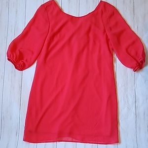 A. Byer Bow Back Dress Coral